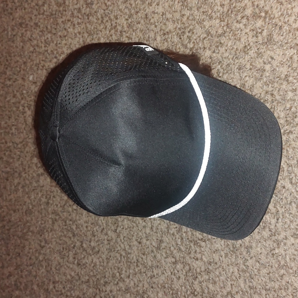 BYLT Cap Hat Mesh Vented Baseball Cap One Size Black Rope Detail OS